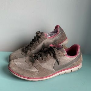 Nike Pink & Grey/Taupe Sneakers